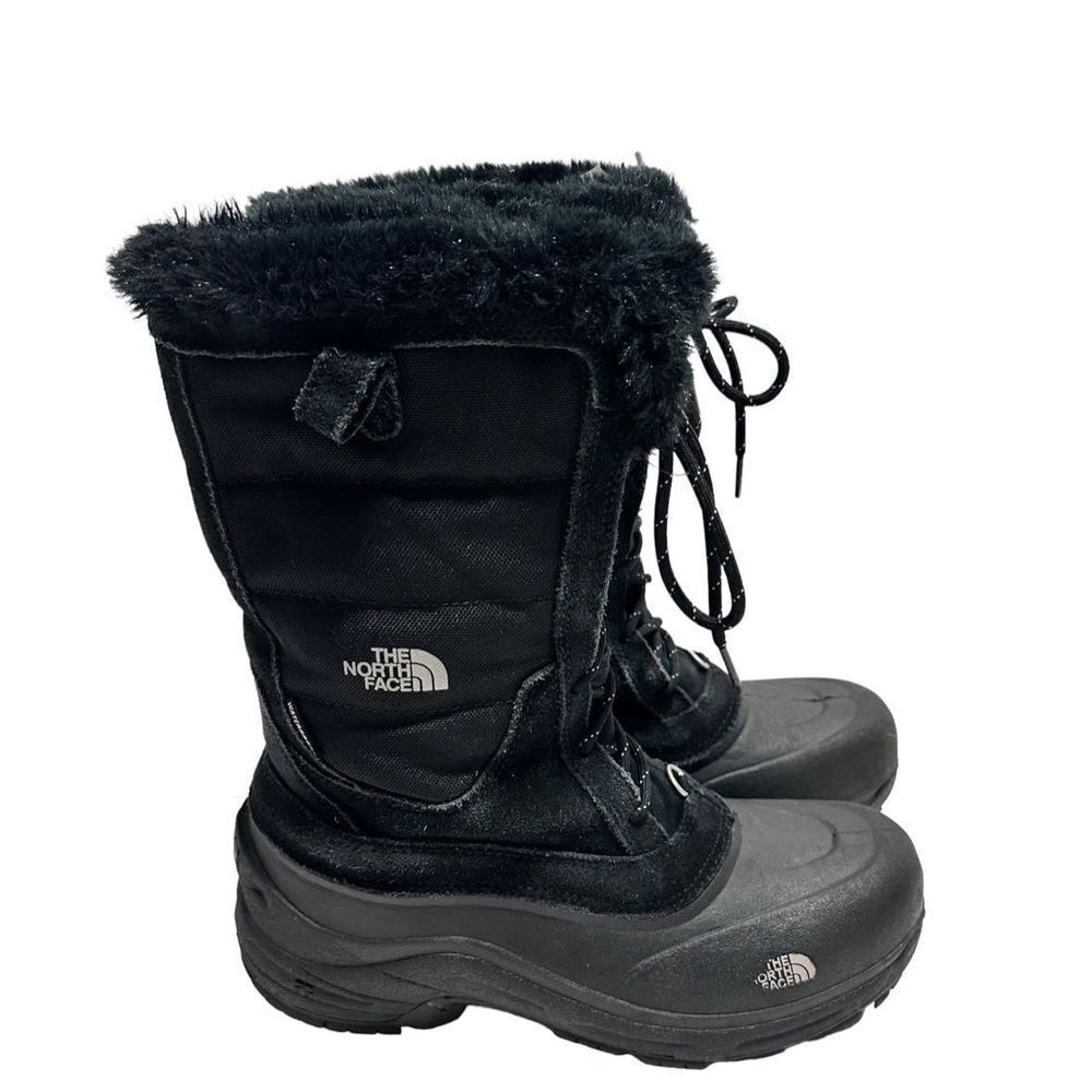 The North Face Shellista Heat Seeker Insulated‎ Winter Boots Black Big Girls  7
